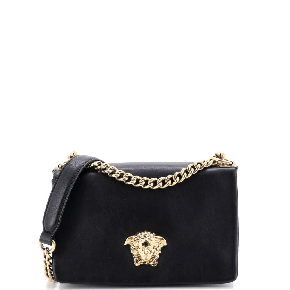Versace Small Palazzo Medusa Sultan Shoulder Bag Leather